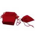 thumbnail image 1 of Bolsas de Joyería Sunnimix con Cordón 50 Unids Rojo 7x9cm, 1 of 4