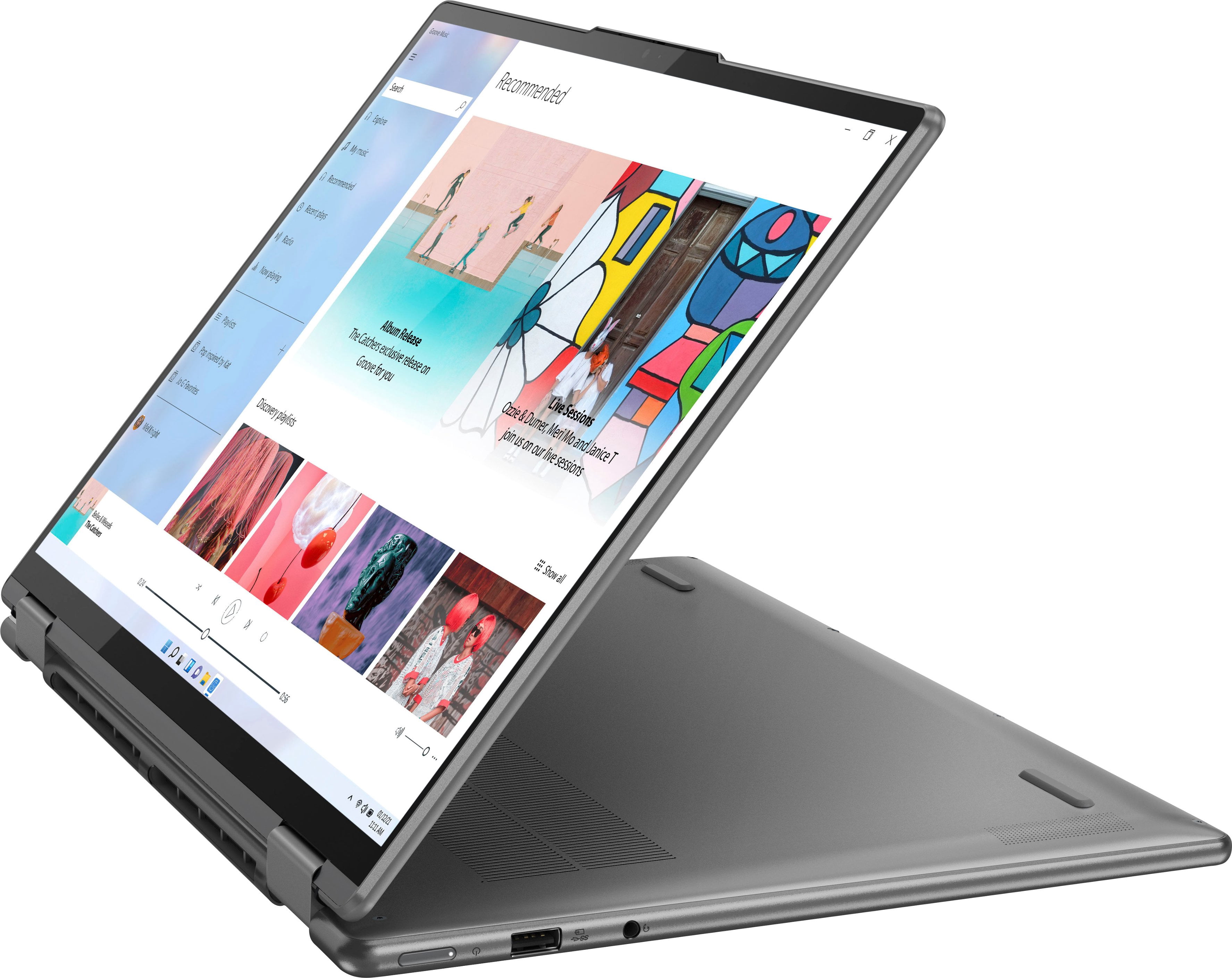 Lenovo Yoga 7 16.0in Touchscreen WQXGA IPS 2-in-1 Laptop (Intel i5-1240P 12-Core, Intel Iris Xe, 8GB LPDDR5 4800MHz, 256GB SSD, Backlit KYB, Fingerprint, WiFi 6E, BT 5.2, Win11Home)
