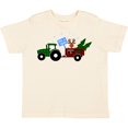 thumbnail image 3 of Inktastic Plaid Christmas Tractor with Cute Reindeer Boys or Girls Toddler T-Shirt, 3 of 5