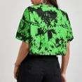 thumbnail image 6 of WTXUE T-Shirts Short Sleeve, Crew Neck Womens Tops Ladies Blouses T Shirts Tie Dy Womens Shirts Tie Dye, Graphic Tees Graphic Tees Crop Tops | Casual for Women Green L, 6 of 9