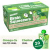 Brainiac Brain Squeezers Applesauce with Omega-3s, Apple, No Sugar Added, 3.2 oz, 20 Ct