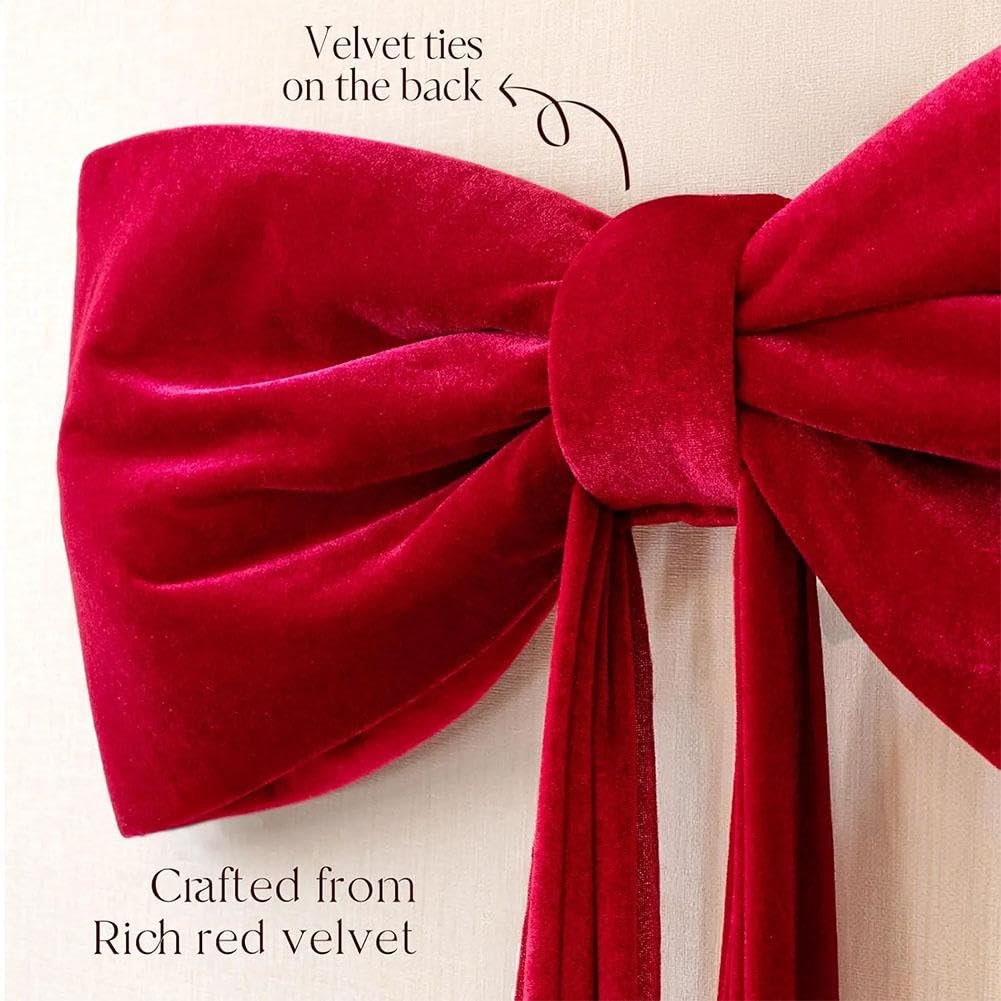 Christmas Decorations - Christmas Decor,6Ft Xmas Tree Giant Flannel Bow for XmasTree,Big Red Flannel Bow for Tree Topper Window Wall Mantle,Indoor Room Party Valentines Xmas Decor(Black)