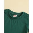 thumbnail image 4 of Infant Baby Boys Summer Shorts Outfit Green Short Sleeve O Neck Tops Tree Print Shorts Sets, 4 of 9
