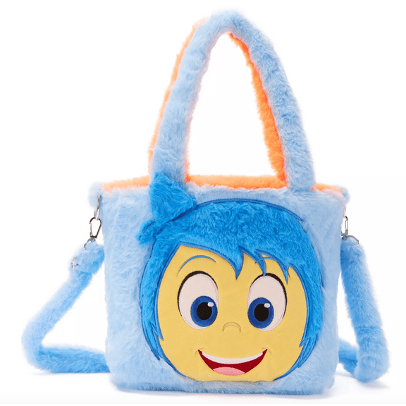 Disney Parks Inside Out Joy and Anxiety Reversible Plush Tote Bag New with Tag