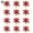 Red, variant on Luxtrada 5.9 Inch Glitter Artifical Wedding Christmas Flowers Glitter Poinsettia Christmas Tree Ornaments Pack of 24(Red)