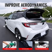 Ikon Motorsports Duckbill Highkick Rear Middle Trunk Deck Lid Spoiler Wing Lip For 2019-2026 Toyota Corolla Hatchback & GR Corolla, Carbon Fiber CF