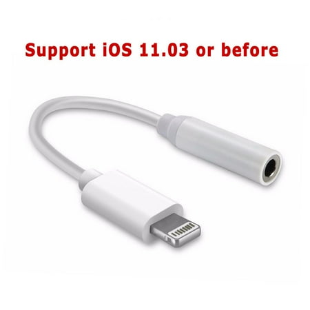 lightning 5mm jack adapter female headphone connector aux