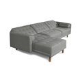 thumbnail image 4 of Sala Modular Sofá Cama Reversible Makora Lino Gris Claro Modelo Chiara, 4 of 8
