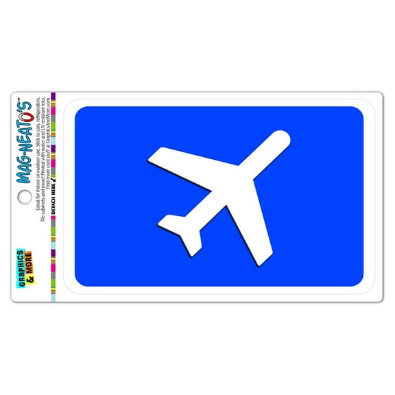 Airplane Airport MAG-NEATO'S(TM) Automotive Car Refrigerator Locker Vinyl Magnet