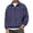 Dark Blue, variant on Men's Plaid Flannel Quarter Zip Sweatshirt - Long Sleeve Pullover Top for Men, Casual Grid Print Sweatshirt with Lightweight Fabric,Green L