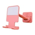 thumbnail image 1 of crativent Phone Holder Wall Self Adhesive Adjustable Cellphone Stand Organizer 90 Degree Rotation Retractable Rack Bathroom Pink 1Set, 1 of 6