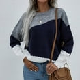 thumbnail image 4 of ICHUANYI Womens Trendy Soft Heart Print Oversized Sweaters Long Sleeve Crewneck Pullover Fall Winter Knit Jumper Tops 2023, 4 of 6