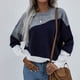thumbnail image 4 of Suéteres Para Mujer Otoño Invierno Suéter de Punto Parte Superior Suelta Pieza de Manga Larga Cuello Redondo Cuello Redondo Odeerbi ODB176259, 4 of 6