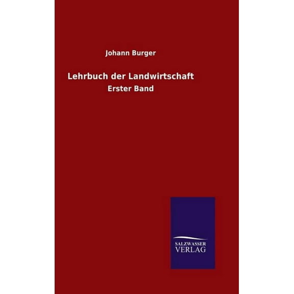Lehrbuch der Landwirtschaft (Hardcover)