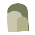 thumbnail image 3 of Calcomanía de pared con arco, para pared, fondo despegable, bohemio, para fiesta, comedor, oficina, papel tapiz con arco, decoración de fondo , Verde, 3 of 8
