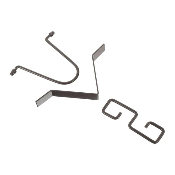 Gazechimp Outdoor Rain Chain Hooks Accessories Black Metal Rain Chimes Downspout Hooks