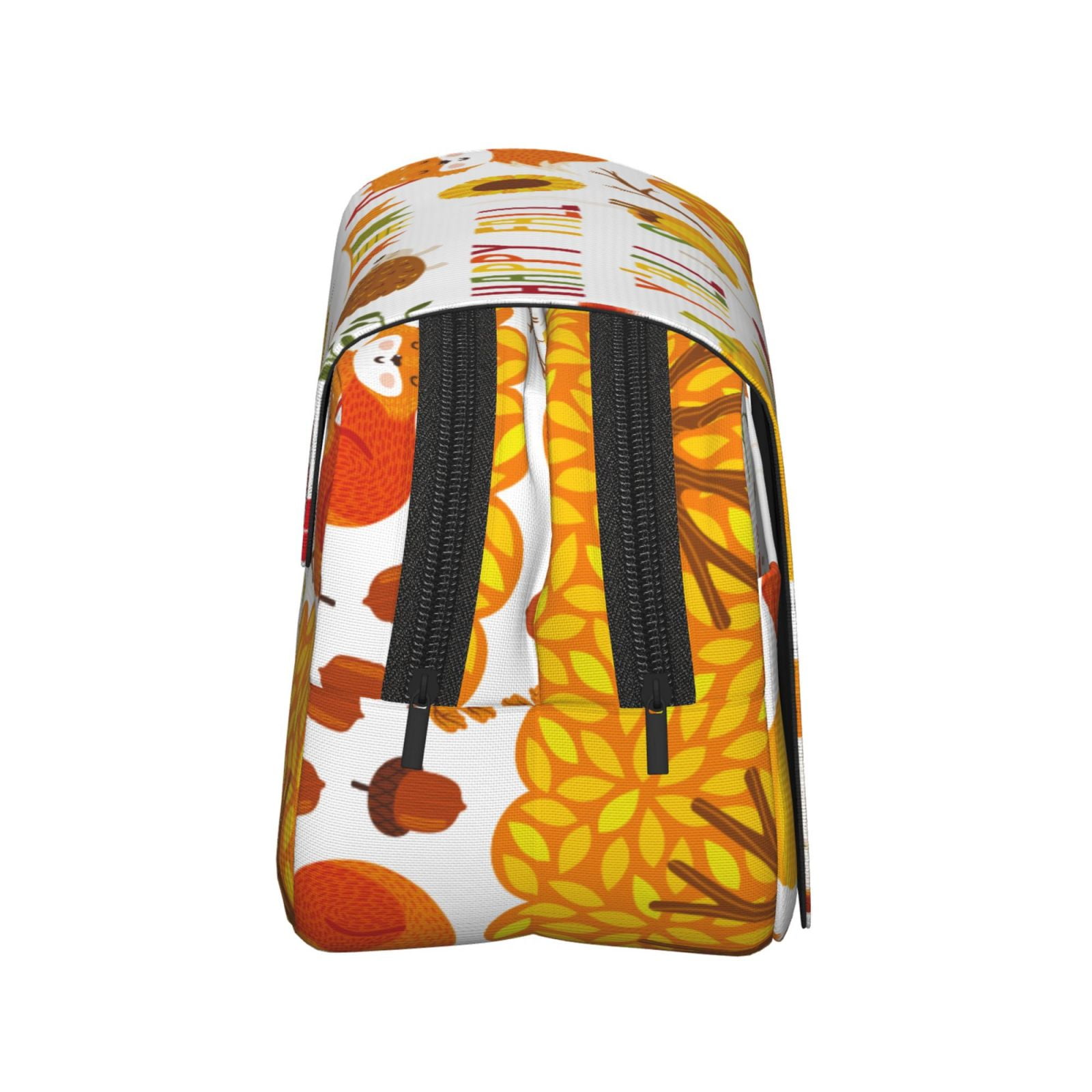 Rateoe HAPPY FALL Y'ALL Pattern Double Clamshell Pen Case, Storage Organizer with Two Zipper Compartments– Holds Up to 50 Pencils & Pens