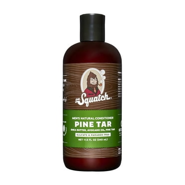 Dr. Squatch Pine Tar Natural Hair Conditioner Sulfate Free Conditioner for Men, 10.6 fl Oz