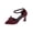 Wine, variant on Women's Thin Heel Sandals Pointed Toe Ankle Strap Slides Comfortable Casual Dressy Walking Shoes Slip On for Office Party Summer White 6.5