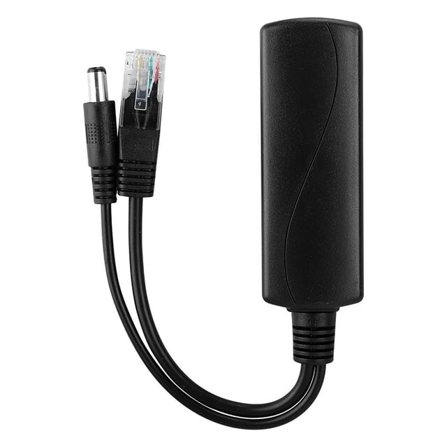 Cable adaptador POE, inyector divisor POE de 48 V a 12 V, adaptador divisor POE, diseño a prueba de futuro