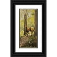 thumbnail image 1 of Adamov, Alexey 13x24 Black Ornate Wood Framed with Double Matting Museum Art Print Titled - A Walk, 1 of 4