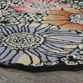 thumbnail image 6 of Ox Bay Talia 6' Round Black/Multi Floral Wool Indoor Area Rug, 6 of 8