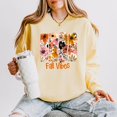 thumbnail image 3 of Fall Vibes Floral - Women's Lightweight Garment Dyed Sweatshirt, 3 of 13