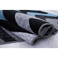 thumbnail image 4 of Handcraft Rugs - Blue/Gray/Silver/Black/Abstract Area Rug Modern Contemporary Wave / Zigzag / Stripped / Design, 4 of 8