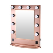 Hollywood Mirror with 10 Bulbs and Hollywood Style Makeup Cosmetic Mirrors with Lights for Stage Make-up