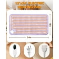 thumbnail image 7 of Aship Electric Heating Pad for Neck and Shoulders, Heating Pad for Back Pain & Period Cramps Relief - Christmas Gifts for Women Men Mom Dad, 10 Heat Settings, ETL Certified, 12"x24", Purple, 7 of 7