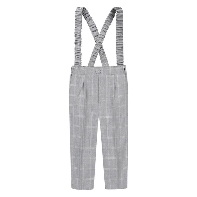 Bretelles Ajustables Premium Pantalons Habillés Garçons / Uniforme Scolaire, Tenue Formelle et Décontractée (6M-10Y)