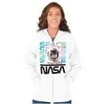 thumbnail image 4 of Cute NASA Worm Logo Mars Astronaut Zip Up Hoodie Men's Women's Brisco Brands M, 4 of 6