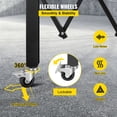 thumbnail image 5 of Dranite Steel Folding Security Gate 5'x10' - 360° Rolling w/ Keys, 5 of 6