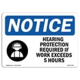thumbnail image 1 of SignMission OS-NS-A-1014-L-13394 10 x 14 Po Panneau d'Avertissement OSHA - Protection Auditive Requise, 1 of 1