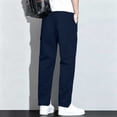 thumbnail image 6 of PNTUTB Chino Pants for Mens Straight Leg Trousers Basic Classic Office Workwear Daily Casual Loose Comfort Pants with Multiple Pockets, 6 of 7