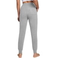 thumbnail image 2 of FEDTOSING Women's Sweatpants Cotton Jogger Female Drawstring with Pockets Light Gray,up to 2XL, 2 of 6