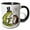 Black/White, variant on 3drose, Funny Cool Frog Asking Toad Warts New Pun Animals, 15oz Mug