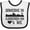 White and Black, variant on Inktastic Albuquerque New Mexico Someone Loves Me Skyline Boys or Girls Baby Bib