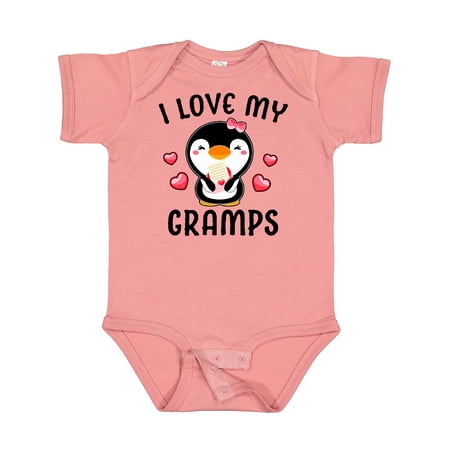 

Inktastic I Love My Gramps with Cute Penguin and Hearts Gift Baby Girl Bodysuit