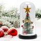 thumbnail image 4 of Árbol de Navidad artificial en cúpula Decoraciones únicas Regalos Mini adornos decorativos con luces LED Navidad para Interior Casa de vacaciones Estrella Yinane Figura de escritorio, 4 of 7