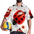 thumbnail image 4 of Seven Starred Ladybird Men's Short Sleeve Button Down Spread Collar Beach Shirts, 4 of 6