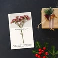 thumbnail image 2 of Dsscvnef Dried Flower Greeting Card Recycled Kraft Paper Handmade Nature Unique Design for, 2 of 5