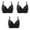 Black, variant on Lolmot 3PC/6PC Push Up Bras for Women Solid Color Small Chest Gathered Daily Bra Underwear No Rims Sexy Bras