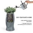 thumbnail image 2 of Joveco 13.8 H Face Planter Pot Indoor/Outdoor Decorative Flower Pot Concrete Planters with Drainage for Plants, Succulents, Flowers, and Cactus, 2 of 8