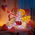thumbnail image 5 of Lighted Cupid Valentine Decoration, 32" x 31", with 57 Warm White LEDs, Battery Operated with Lead Wire and Covered Outdoor Use, 5 of 8