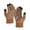Khaki, variant on Men's Women's Thermal Knitted Gloves, Thick Fleece Lined Winter Gloves for Cycling & Outdoor Activities, Cold Weather Five-Finger Design, One Size