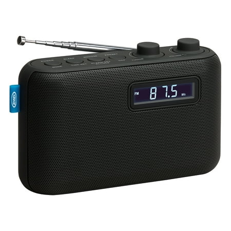 JENSEN SR-50 Portable AM/FM Digital Radio & Alarm (Best Iphone Clock Radio 2019)