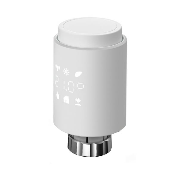 Amdohai Intelligent Temperature Control Valve Portable Radiator Valve Programmable Temperature Controller Household Thermostat Valve Temperature Regulating