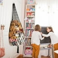thumbnail image 2 of Stuffed Animal Hammock Corner Hanging Net for Stuffy Animal Storage Macrame Toy Display Plushie Toy Holder-Perfect for The Tiny Space Walls, Kid Bedroom Decor Playroom Organizer (Black), 2 of 17