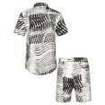 thumbnail image 3 of Mens Hawaii Shirt Suits, Fashion Printed Button Down Short Sleeve Shirt + Beach Shorts Set, 3 of 9